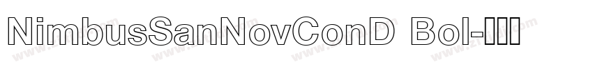 NimbusSanNovConD Bol字体转换